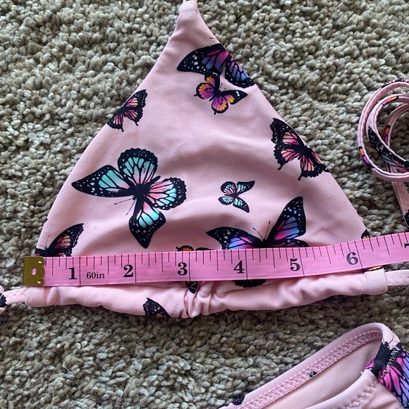 White Fox Pink Butterfly Bikini - Picture 5 of 7